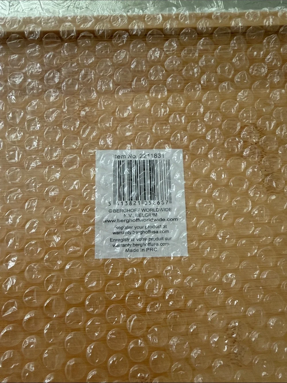 BerghOff Bamboo Wooden Bath Tray - Natural Brown Never Opened